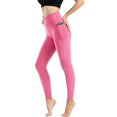 thumbnail image 2 of Gubotare Leggings For Women High Waisted Leggings for Women Tummy Control-Workout Running Hiking Autumn Everyday Black Leggings Yoga Pants,Pink S, 2 of 5