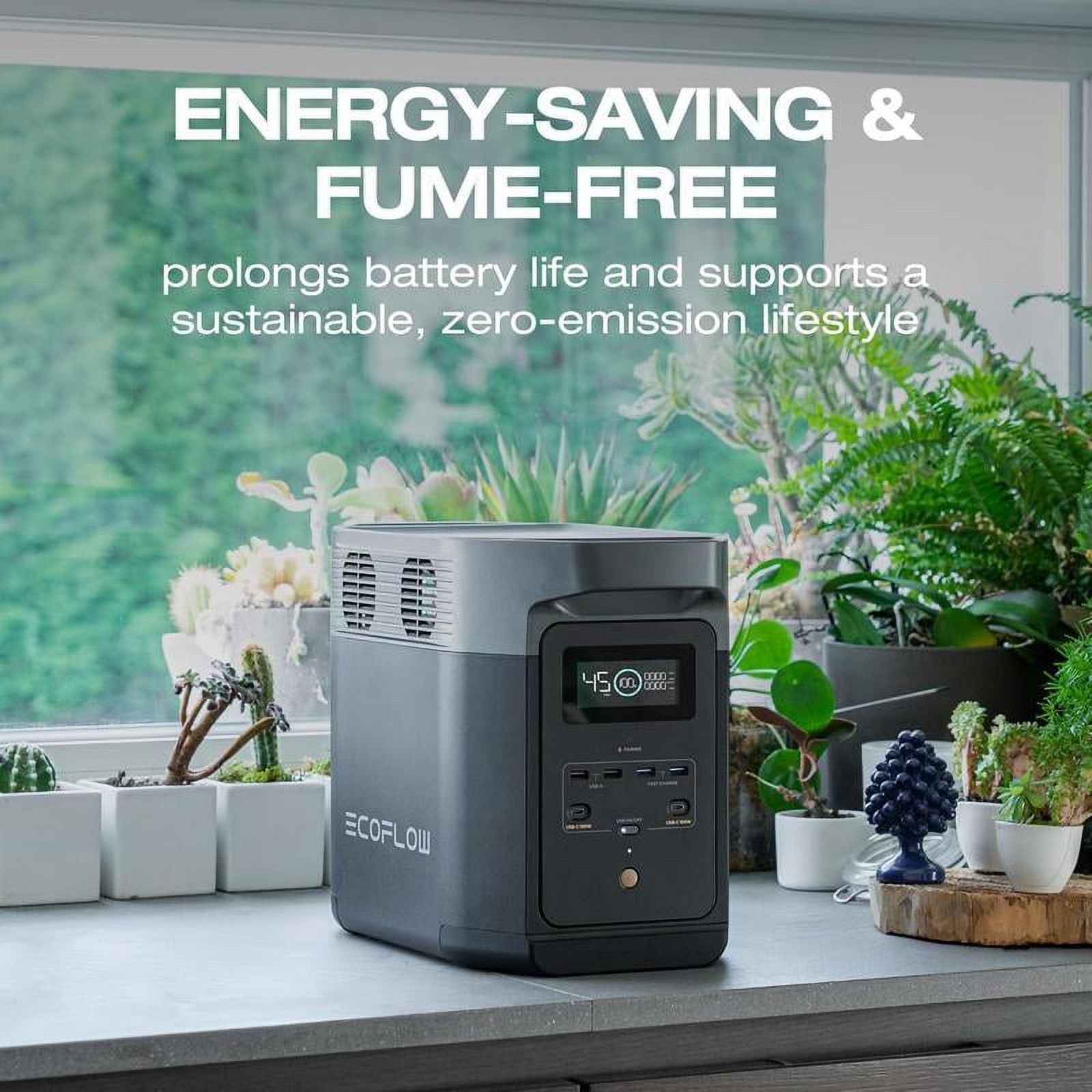 EF ECOFLOW DELTA 2/DELTA 3 Portable Power Station, Full Charge in 56 Min, 1024Wh LiFePO4 Battery, 1800W AC/100W USB-C Output, Solar Generator #DealsforYouDays