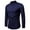 Navy, variant on Fesfesfes Long Sleeve Shirt for Men Casual Solid Stand-up Collar Variable Sleeve Pullover Length Long Sleeve Shirt Blouse