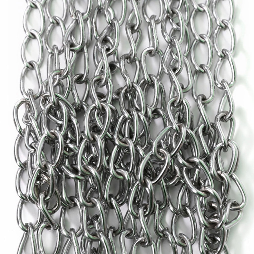 Outdoor Metal Chain Basketball Net 12 Hooks Basketball Net Hoops Easy to Install