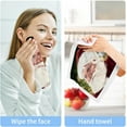 thumbnail image 6 of Dreamtimes Christmas Santa Claus Baby Washcloths Towel Set, Highly Absorbent & Soft Cotton Wash Cloths 12"x 12" Face Hand Towels for Bathroom, Multi-Purpose Fingertip Towels, 6 of 7