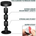 thumbnail image 3 of WOVTE A set of 4 adjustable bed frame cushioning pads, black, with furniture cushions and screws, no longer squeaking, protecting walls from impact, easy to install (3 to 12 centimeters), 3 of 7