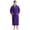 Dark Purple, variant on Men's Shawl Collar Bathrobe, Soft Long Towel Robe for Men (Navy,L/XL)