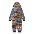 thumbnail image 3 of Penkiiy Family Christmas Onesies Matching Sets Pajamas Holiday Cute Print Pjs Hoodie Fleece Sleepwear for Couple and Kids 3 Years Multicolor, 3 of 3