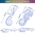 thumbnail image 2 of Moldes de resina Voaesdk Gecko Seahorse Silicone Animal 3D, 2 unidades, 2 of 6