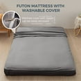 thumbnail image 6 of GOODONE 6" Thick Futon Mattress,Padded Japanese Floor Mattress Quilted Bed Mattress Topper,Extra Thick Folding Sleeping Pad,DGrey,Twin Size, 6 of 8