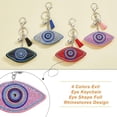 thumbnail image 5 of Rhinestone Keychains Velvet Evil Eye Keychain Charms Bling Keychain Accessories with Tassel Charms for Keys Bags, 5 of 9