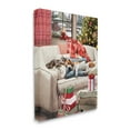 thumbnail image 4 of Stupell Industries Pets on Holiday Couch Holiday Painting Gallery Wrapped Canvas Art Print Wall Art, 36 x 48, 4 of 8