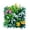 C008- Style H, variant on Outdoor Uv Resistant Artificial Plants, Leaves Wall Decor, Artificial Grass Panels, Wedding Party Decorations, Outdoor Wall Decor, Home Office Decor, 24X24 In, 1 Set
