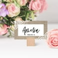 thumbnail image 3 of Koyal Wholesale Rustic Burlap and Lace Place Cards for Wedding Party Tables, Seating Place Cards for Holders, 60 Pack, 3 of 5