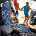 thumbnail image 4 of Binienty American Flag Waterproof Sweat Towel Seat Cover For Beach Yoga Camping Sand Free Statue of Liberty Washable Car Seat Sweat Protector Towel for Cars SUV Truck July 4th Decor Cars Accessory, 4 of 8