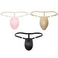 thumbnail image 4 of Men's Bulge Enhancing Underwear Thong with Sponge Cup Swimwear Padded Panties Low Waist Adjustable Panties Briefs, 4 of 8