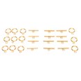 thumbnail image 2 of DIY Necklace Bracelet Jewelry Making Stainless Steel Toggle Clasps Bar Set Toggle Connectors Gold, 2 of 14