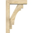 thumbnail image 3 of Ekena Millwork 6"W x 22"D x 34"H Merced Block Rough Sawn Bracket w/ Offset Brace, Douglas Fir, 3 of 25