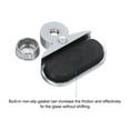 thumbnail image 4 of 10Pcs Zinc Alloy Mirror Floating Glass Clip Set Glass Mounting Round Clips, Bathroom Mirror Fix Kit, 4 of 5
