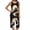 04 Black, variant on Tnhcen Women's Daily Comfort Sleepwear Printed Sleeveless Crew Neck Top & Capri Pants Set Easy to Mix & Match S-2XL