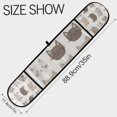 thumbnail image 3 of Yayeee Double Oven Mitt Kitchen Heat Resistant Baking 35" x7" Quilted Glove, Light Gray Cat Pattern, 3 of 6