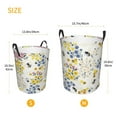 thumbnail image 5 of Bingfone Wildflower Honeybee Waterproof Foldable Laundry Hamper Bucket With Handles For Storage Bin,Clothes Hamper (Small), 5 of 8