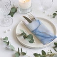 thumbnail image 3 of Cloth Napkins Set of 2 - 20x20 Inches, Blue Marble Washable Reusable Table Napkins, Gradual Modern Abstract Art Soft & Absortbent Dining Napkin for Party Wedding Hotel Restaurant, 3 of 8