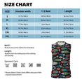 thumbnail image 6 of Pofeuu Hand Drawn Colorful Fishes Print Men's Muscle T-Shirt, Sleeveless, Muscle Tank, Classic Muscle Tee Top For Men Casual Sleeveless Muscle T-Shirt Trendy Clothes-3X-Large, 6 of 7