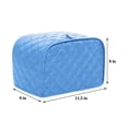 thumbnail image 2 of HOMEIORA Quilted Toaster Cover, Polyester, 2 Slice, Dustproof Appliance Cover, 1 Pack, 2 of 4