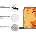 thumbnail image 5 of Oven Mitts and Pot Holders Sets of 4, Colorful Fall Leaves Kitchen Gloves for Cooking Baking Thanksgiving Pumpkin Hot Pads BBQ Potholders, 5 of 6