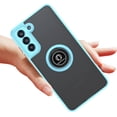 thumbnail image 5 of For Samsung Galaxy Z Flip 6 Matte Frosted Hybrid with Magnetic Ring Holder Stand [Rotate Ring Holder] Shockproof Phone Case Cover by Xpression - Sky Blue, 5 of 10