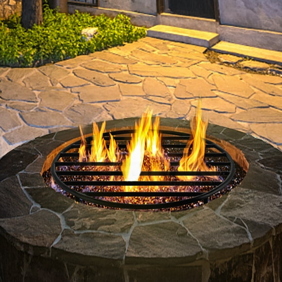 VEVOR Fire Pit Grate Round Firewood Grate 19"Grate for Fire Pit Heavy Duty Steel