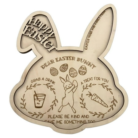 

Wooden Easter Bunny Tray✨ M4L4