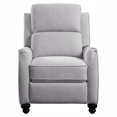 thumbnail image 4 of Topline Home Furnishings Grey Manual Recliner, 4 of 6