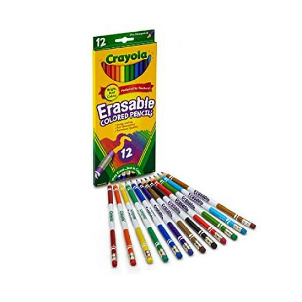 Crayola 12 Ct Erasable Colored Pencils with Crayola Wash Paint Size