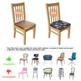 thumbnail image 5 of Pioneer Flower Seat Covers for Dining Room Chairs Set Of 4,Stretch Printed Washable Chair Seat Cover with Elastic Ties and Button,Removable Waterproof Couch Cushion Covers, 5 of 6