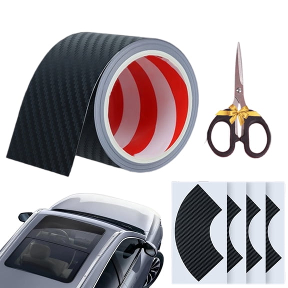 Car Sunroof Sealing Tape, Waterproof Sealing Strip for Window Windshield Roof, Rainproof Roof Sealant Strip for Car Weather Protection (1.97in, 118in)
