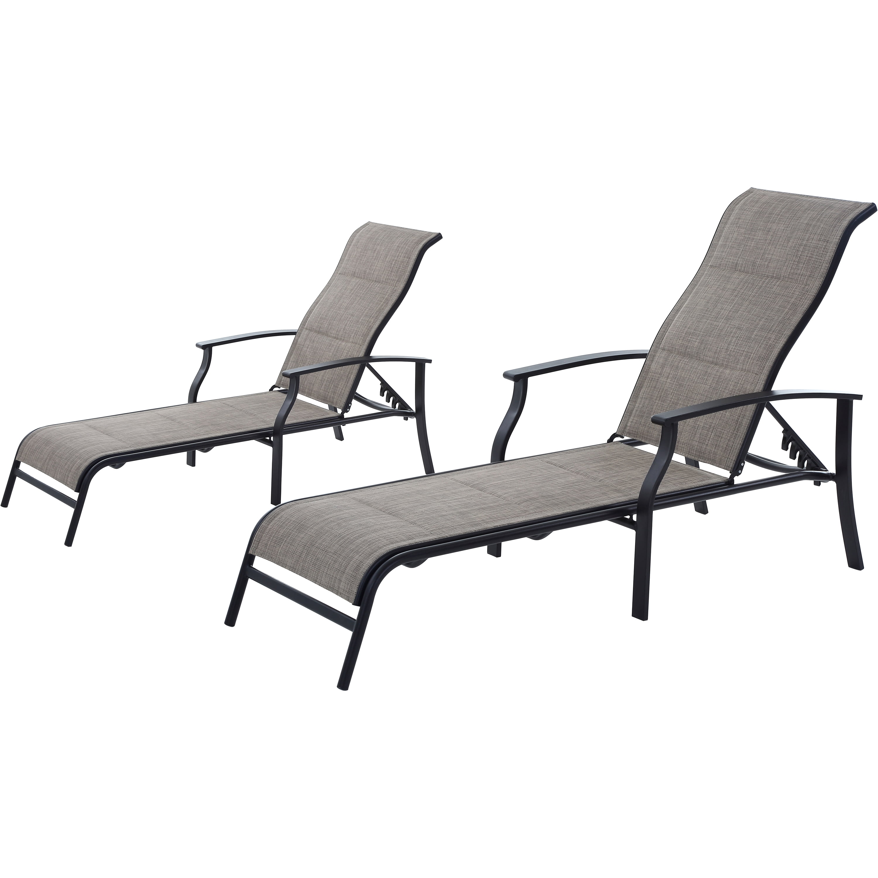 Mainstays Highland Knolls Outdoor Chaise Lounges Set Of 2 Walmart Com Walmart Com