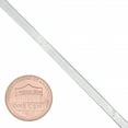 thumbnail image 3 of 3.3mm Solid .925 Sterling Silver Flat Herringbone Chain Necklace, 30 inches + Gift Box, 3 of 7