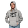 thumbnail image 5 of Flawless Braless Lawless Attitude Hoodie Sweatshirt Women Brisco Brands L, 5 of 6