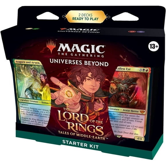 Magic The Gathering The Lord of The Rings: Tales of Middle-Earth Starter Kit - Learn to Play with 2 Ready-to-Play Decks + 2 Codes to Play Online (2-Player Card Game)