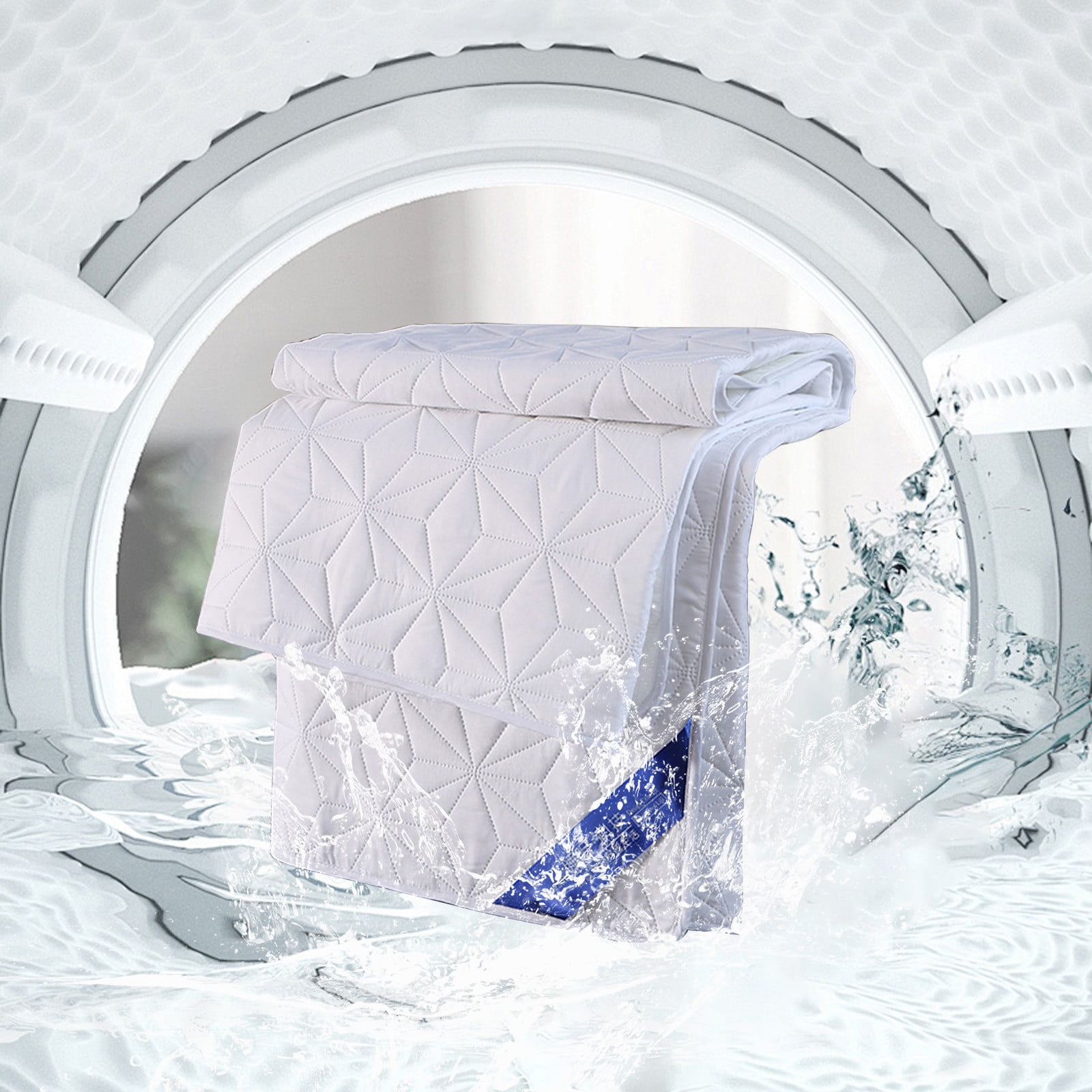 Hmgxay Waterproof Mattress Protector, Quilted Fitted Dust-Proof Mattress Pad Cover, Cozy Sleep-Soft Breathable Bed Mattress Cover(59.0x78.7 Inches)