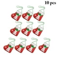 thumbnail image 3 of Christmas Stocking Sewing Kit DIY 10 Sets Mini Gift Bag Xmas Stocking for Kids, 3 of 10