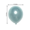 thumbnail image 3 of Efavormart 25 Pack | 12" Dusty Blue Double Stuffed Prepacked Latex Balloons, 3 of 10