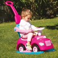 thumbnail image 3 of Dolu: Ride On Car: 4-In-1 Walk & Drive - Unicorn & Pink - Walk-Ride-Rock-Drive, Foot-To-Floor, Parent Handle, Indoor & Outdoor Toy, Toddler Ages 12mo+, 3 of 8