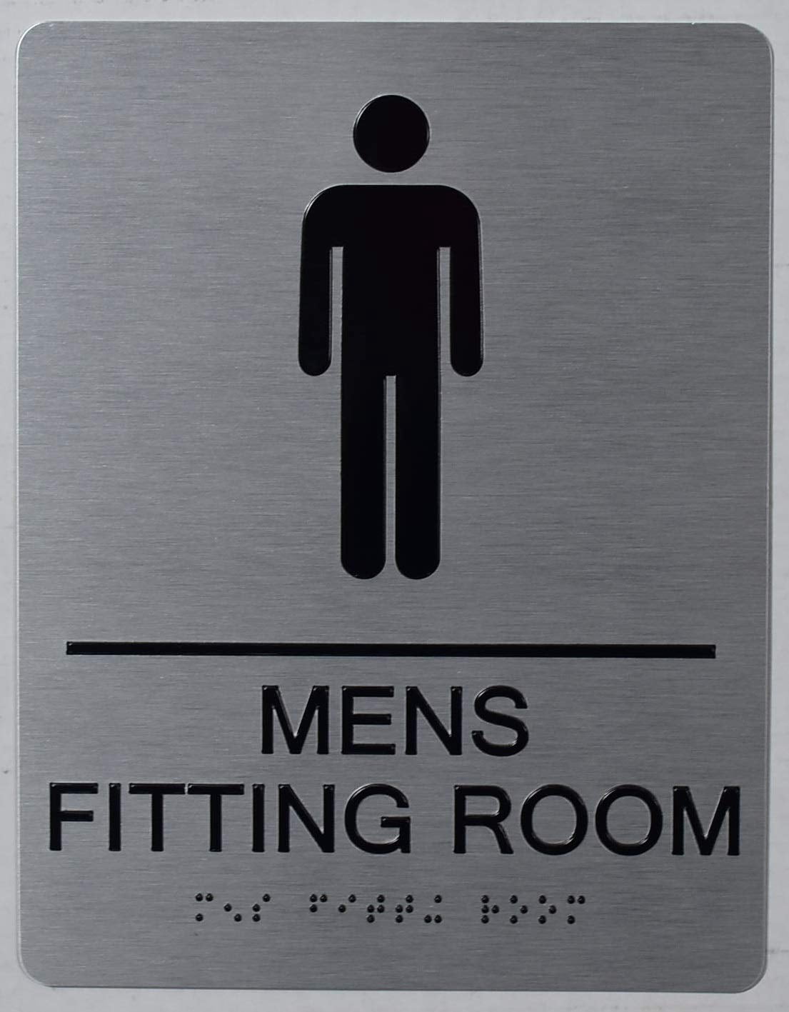 Men’S Fitting Room Sign -(Aluminium,Silver,Size 6x9)-The Sensation line ...