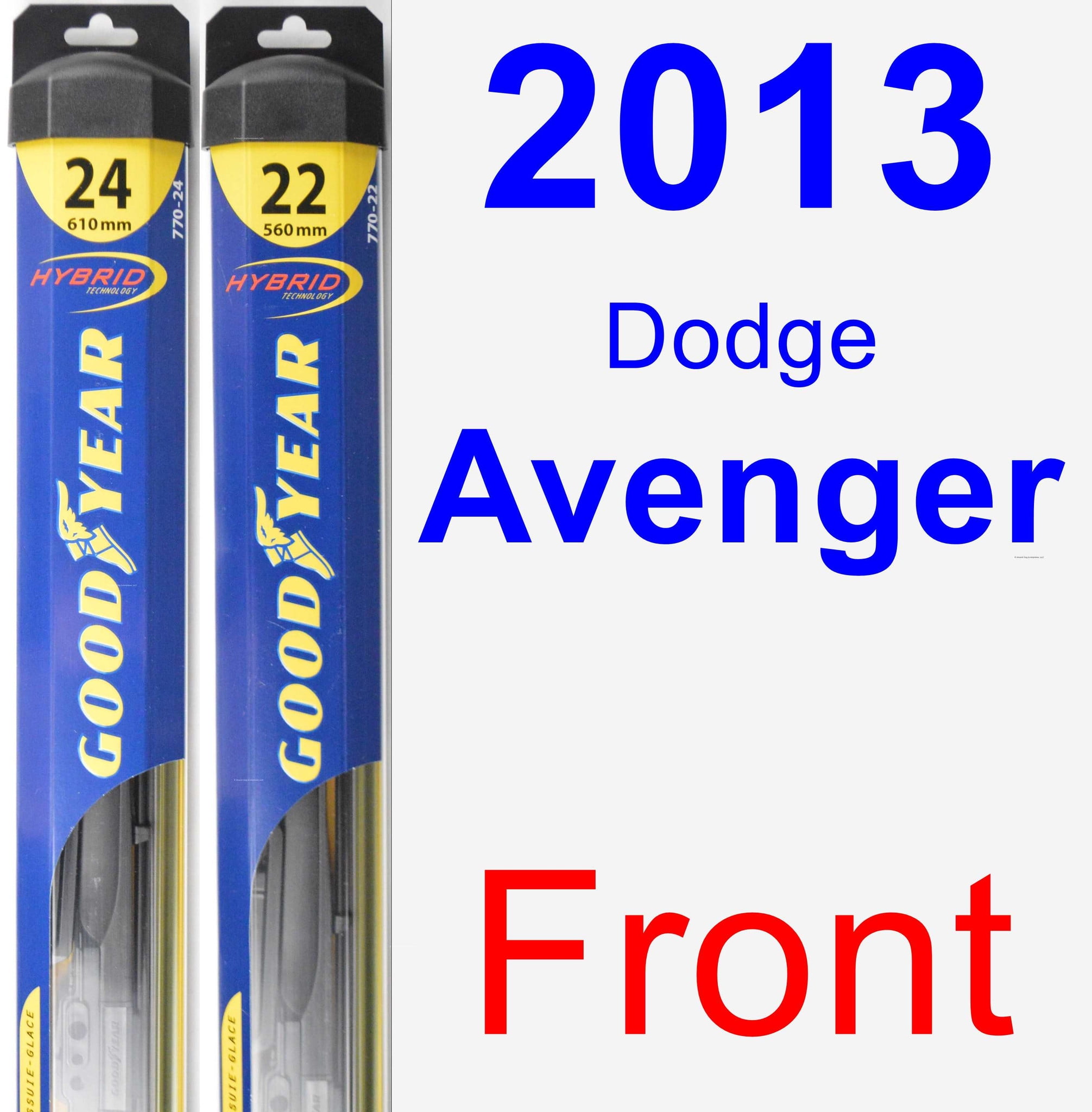 2013 Dodge Avenger Wiper Blade Set/Kit (Front) (2 Blades) Hybrid