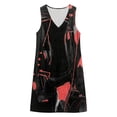 thumbnail image 7 of Guieoi Womens Dresses Plus Size Summer Sleeveless V-Neck Casual Dress with Pockets, Loose-Fit Casual Black XXL, 7 of 7