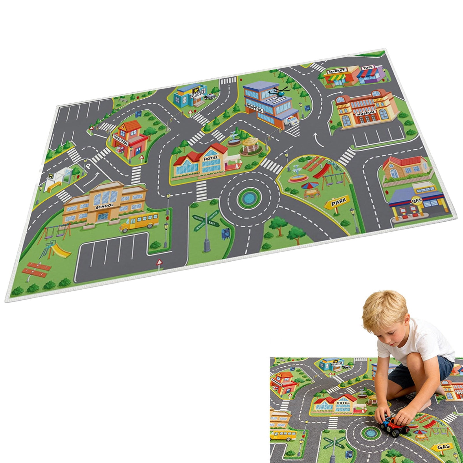 Baby Crawling Mat Crawling Carpet Bright Polyester Material Washable Carpet Rectangular Children's Carpet Suitable For Indoor Use Baby Crawling Mat Baby Play Mat Tiles Large Baby Foam Mats for