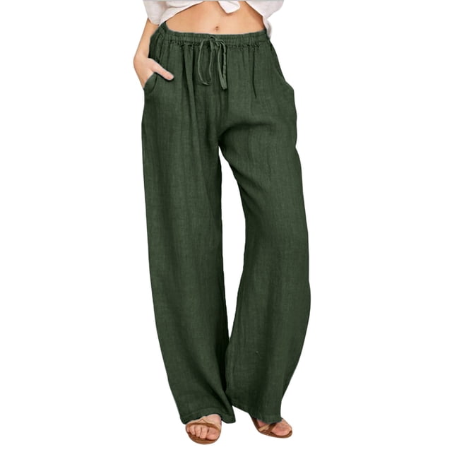 Ketyyh-chn99 Pantalon Femme 2024 Été Pantalon Cargo Femme pour Femme Vert,P