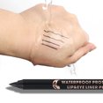 thumbnail image 3 of Lápiz Delineador de ojos negro y marrón, resistente al agua, maquillaje de ojos duradero, suave, de secado rápido, alto pigmento, lápiz de Gel corrector mate( 15, 3 of 5