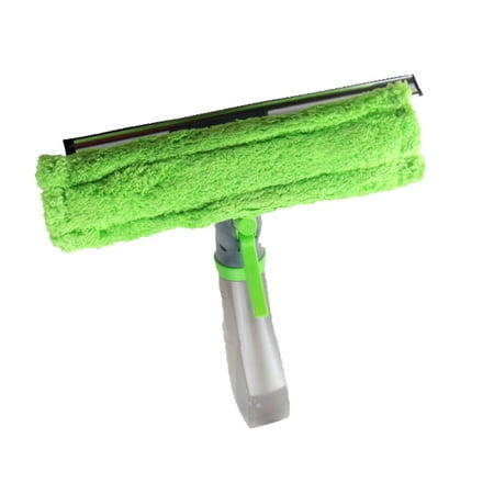

Dtydtpe brush 3 in 1 Window Cleaner Spray Bottle Wiper Squeegee Microfibre Cloth Pad Kit