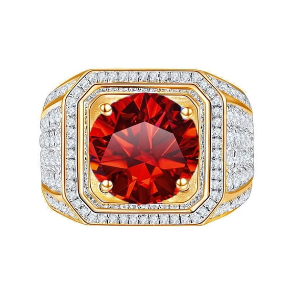 1 Carat Moissanite Rings for Men D Color VVS1 Round Cut Diamond Rings Blue Black Green Moissanite Engagement Rings Men with Certificate