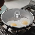 thumbnail image 2 of Oil Griddle Pan Pan Splatter Guard Stainless Steel Pan Cover Oil Splatter Guard Pan Cover, 2 of 6